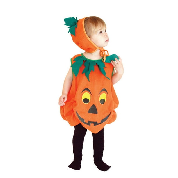 Filles Citrouille Costume Halloween Bébé Enfant Jack O Lantern Cute Fancy Dress 